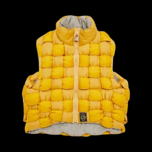 Kapital Ripstop Nylon Keel Weaving Vest 'Yellow'