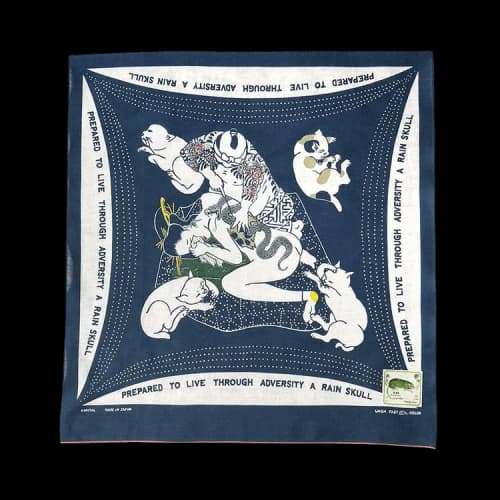 Kapital Fastcolor Selvedge Bandana 'Navy'