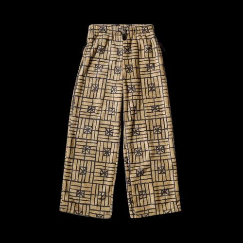 Kapital Folk Domino Fleece Easy Straight Pants 'Beige'
