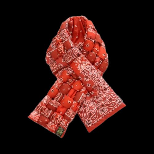 Kapital Bandana Print Nylon Keel Weaving Scarf 'Red'