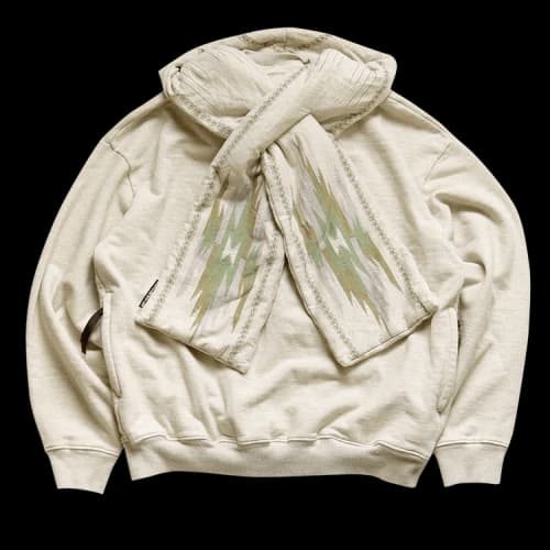 Kapital x Ortega Jersey Kesa Hoodie 'Ecru'