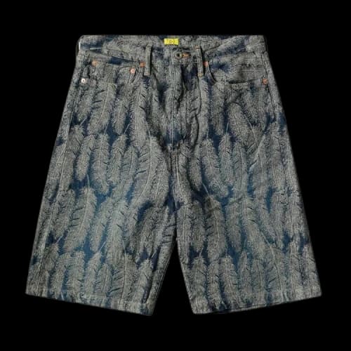 Kapital Feather Denim Shorts 'Indigo'
