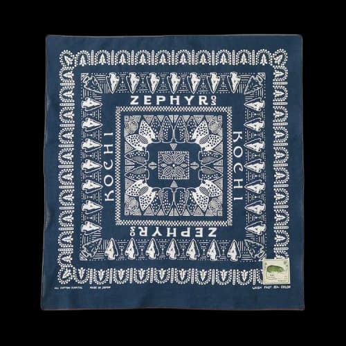 Kapital Fastcolor Selvedge Bandanna 'Navy'
