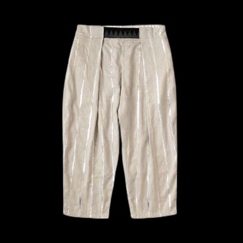 Kapital Linen Glitter Phillies Stripe Easy Beach Go Pants 'Ecru'