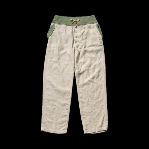 Kapital Linen 2-Tones Nouvelle Pants 'Beige'