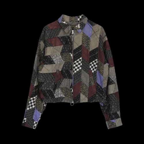 Kapital Yabane Quilt Patchwork Drizzler Jacket 'Black'