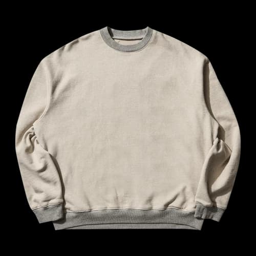 Kapital Top Fleece Knit Bivouac Big Sweatshirt (Peckish Maria) 'Ecru'