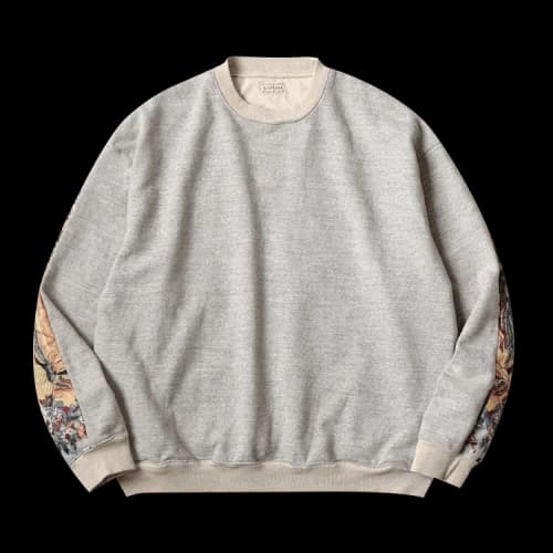 Kapital Top Fleece Knit Bivouac Big Sweatshirt (Peckish Maria) 'Grey'