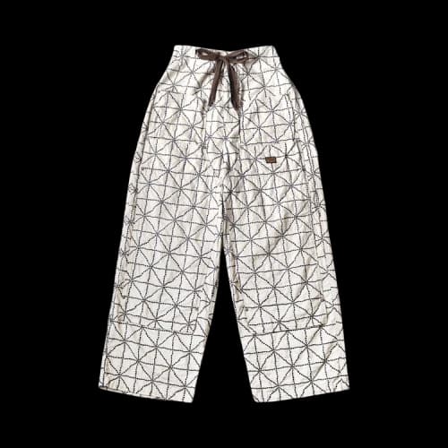 Kapital Denim Folk Dojo W-Knee Easy Baggy Pants 'Natural'