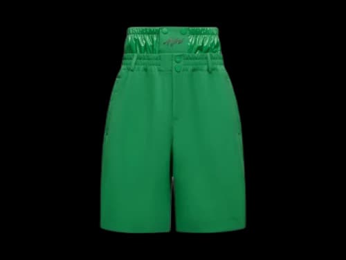 Moncler x A$AP Rocky Logo Print Shorts Bright Green
