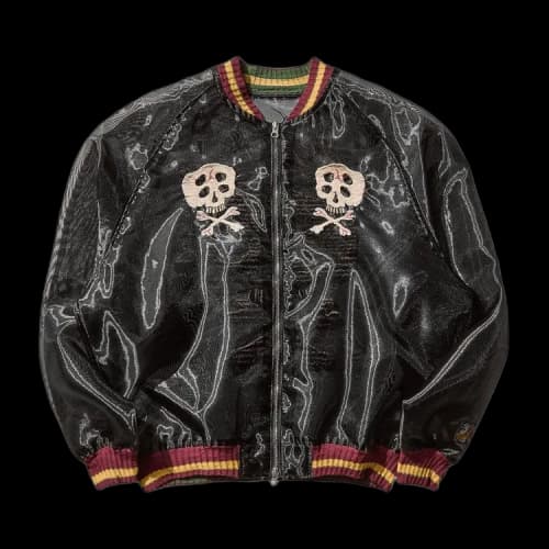 Kapital Sheer Pearl Souvenir Jacket (Rain Skull) 'Black'