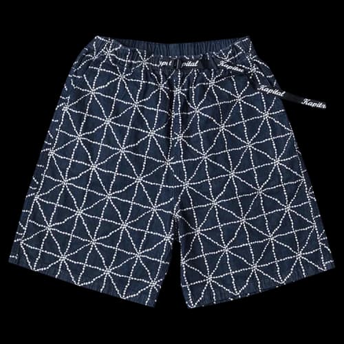 Kapital Denim Folk-Dojo Easy Shorts 'Dark'