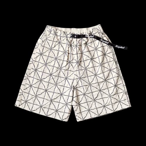 Kapital Color Denim Folk-Dojo Easy Shorts 'Natural'