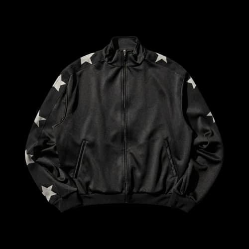 Kapital Smooth Jersey Standman & Woman Track Jacket (Stars) 'Black'