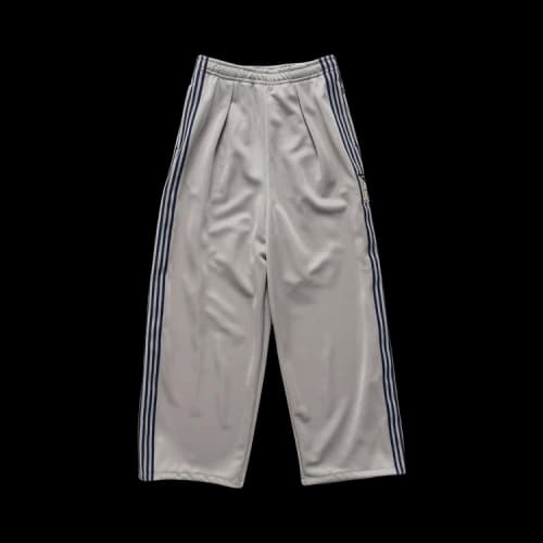 Kapital Smooth Jersey Stantman & Woman Baggy Track Pants (Banner Stripe) 'Grey'