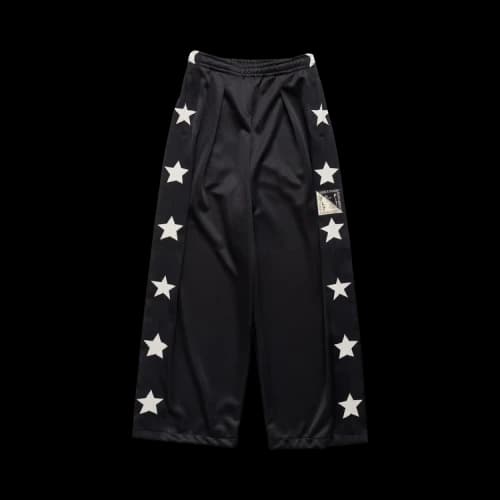 Kapital Smooth Jersey Stantman & Woman Baggy Track Pants (Stars) 'Black'