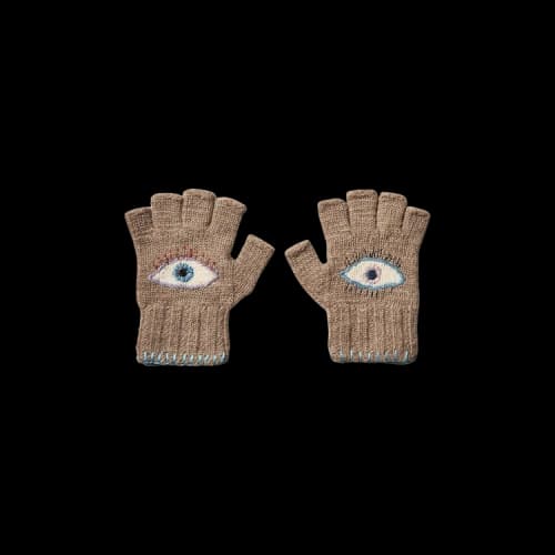 Kapital Wool Folktale Speakeasy Gloves 'Khaki'