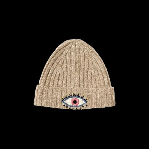 Kapital 5G Wool Knit Speakeasy Cap 'Beige'