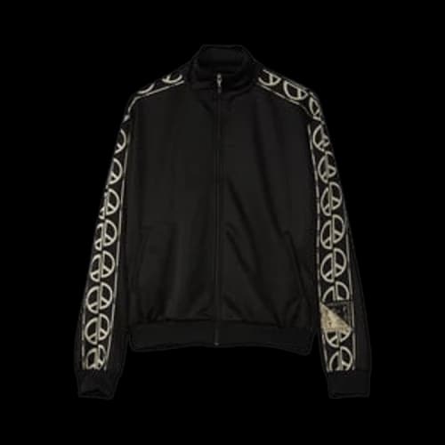 Kapital Smooth Jersey TH.D.D.Track Jacket (Peace Signs) 'Black'
