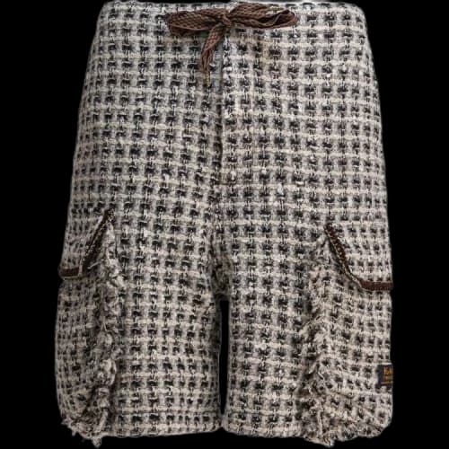 Kapital Drawstring waist Tweed Shorts