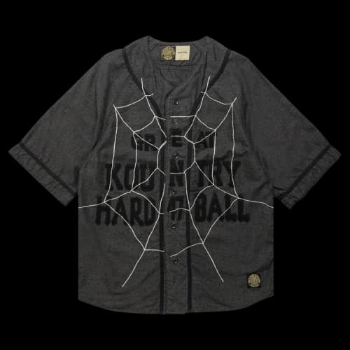 Kapital Cotton Wool Great Kountry Baseball Shirt 'Grey'