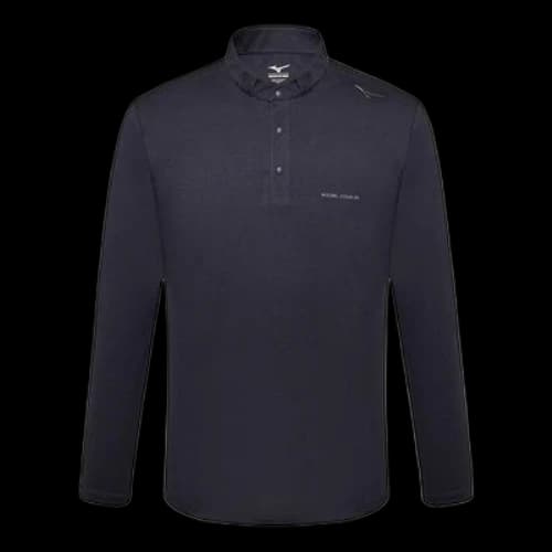 Mizuno Essential Long Sleeve Polo Shirt 'Black'