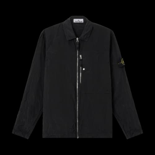 Stone Island Nylon Metal In Econyl Overshirt 'Black'