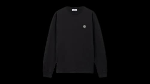 Stone Island 2100028 60/2 Cotton Jersey Slim Fit L/S T-shirt Black