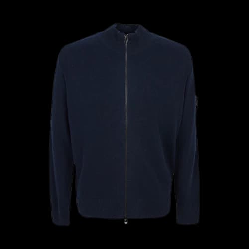 Stone Island Zip Up Cardigan Navy