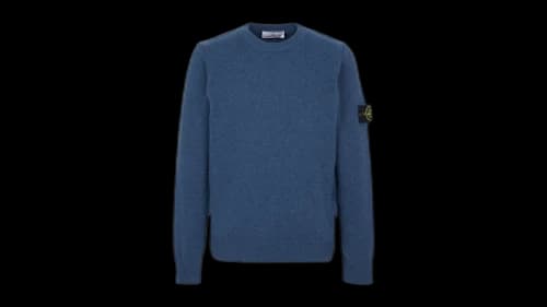 Stone Island Logo Sweater Blue