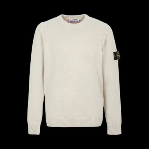Stone Island Logo Sweater Beige
