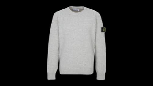 Stone Island Logo Sweater Gray