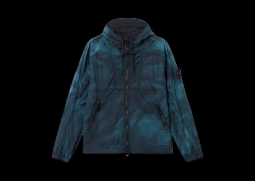 Stone Island Skin Touch Nylon-TC Corrosion Treatment Hooded Jacket Black
