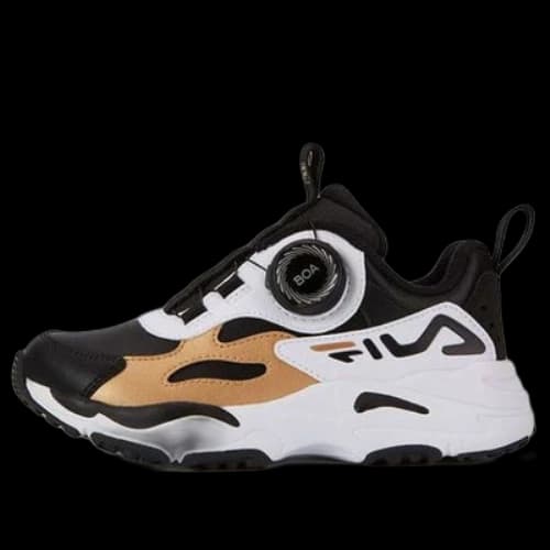 (GS) FILA BOA Running Shoes 'Black White Tan'