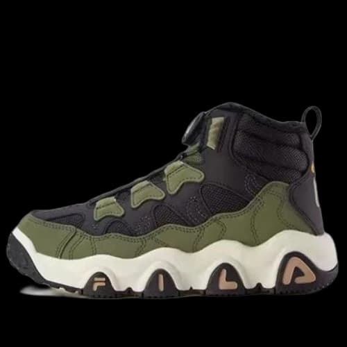(GS) FILA Mid-Top Boots 'Olive Green Black'