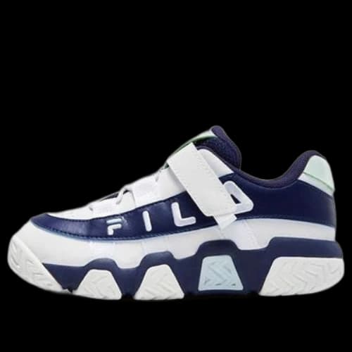 (PS) FILA Low-Top Basketball Shoes 'White Navy'