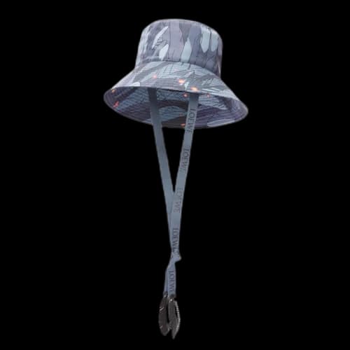LOEWE x Howls Howl Fisherman Hat In Nylon Black