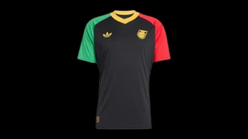 adidas Jamaica 2026 Bob Marley Away Pre Match Jersey Black