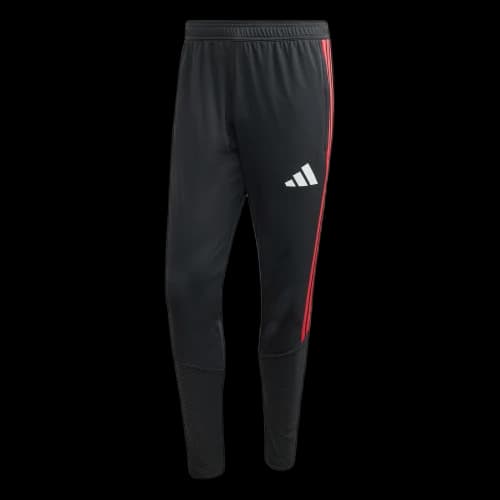 Adidas Soccer Bottoms Men's Black/Bright Red Moderate Slim Fit Pants