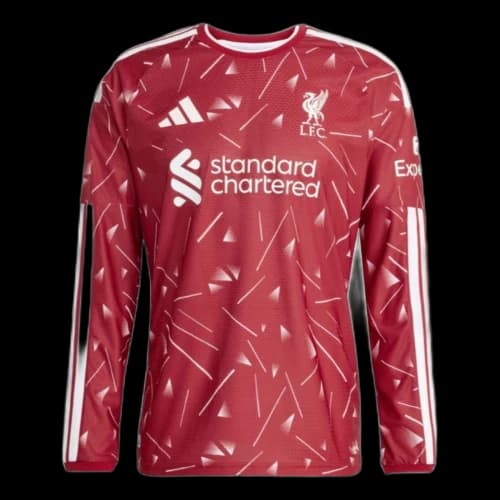 adidas Liverpool FC 26/27 Home Authentic Long Sleeve Asia Sizing 'Active Maroon'