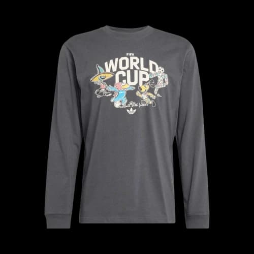 Adidas Fifa World Cup 26 Mascot Long Sleeve T-Shirt 'Carbon'