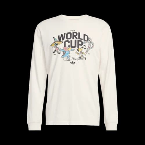 Adidas FIFA World Cup 26 Mascot Long Sleeve T-Shirt 'Cloud White'