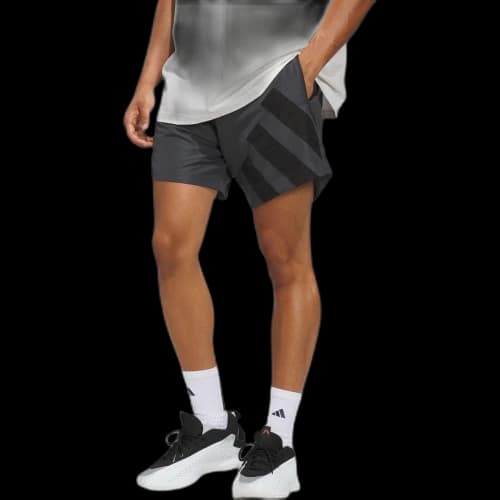 adidas Anthony Edwards Foundation Shorts Asia Sizing 'Carbon'