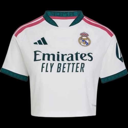adidas Real Madrid 26/27 Home Cropped Jersey 'White' (Women's)