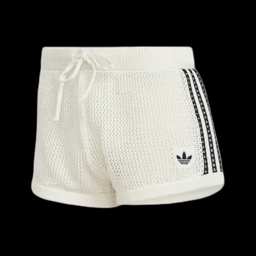 Adidas Knitted Crochet Shorts 'Off White'