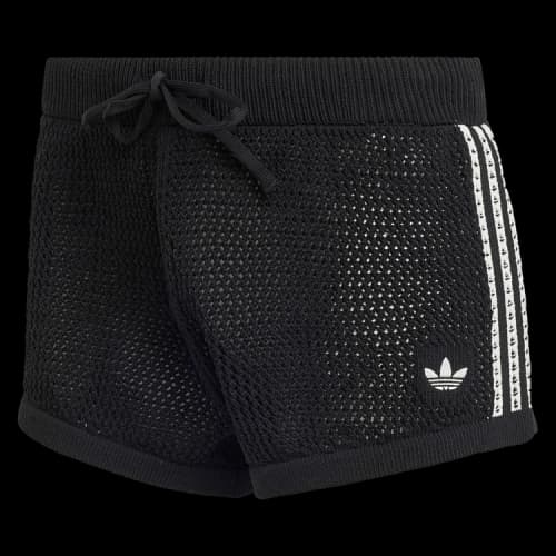 Adidas Knitted Crochet Shorts 'Black'