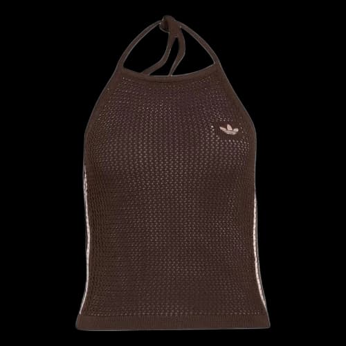 adidas Crochet Top Asia Sizing 'Brown' (Women's)