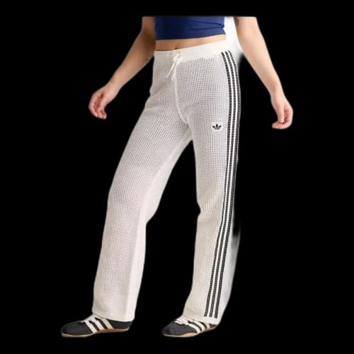 adidas Originals Knitted Crochet Firebird Track Pants Asia Sizing 'Off White' (Women's)