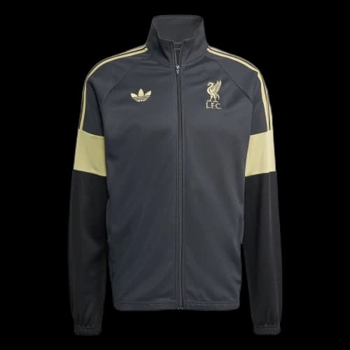 Adidas Originals Liverpool Fc zip striped sweatshirt