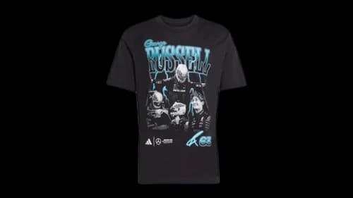 adidas Mercedes- Amg Petronas Formula Team George Russell Graphic Tee Black